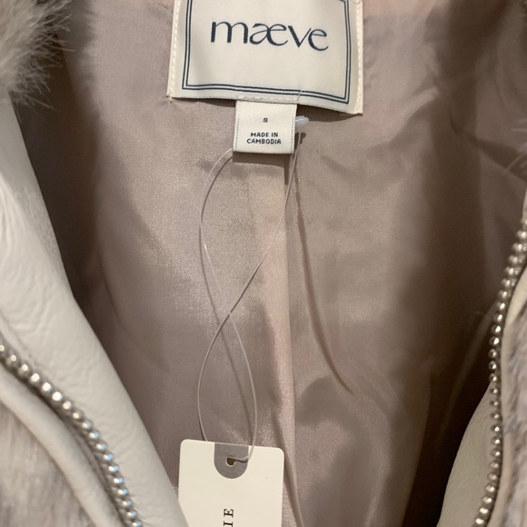 Maeve Cropped Faux Fur Coat - Picture 2 of 5